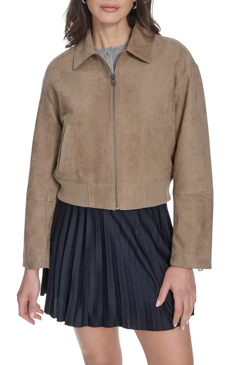Faux Suede Bomber Jacket | Nordstrom