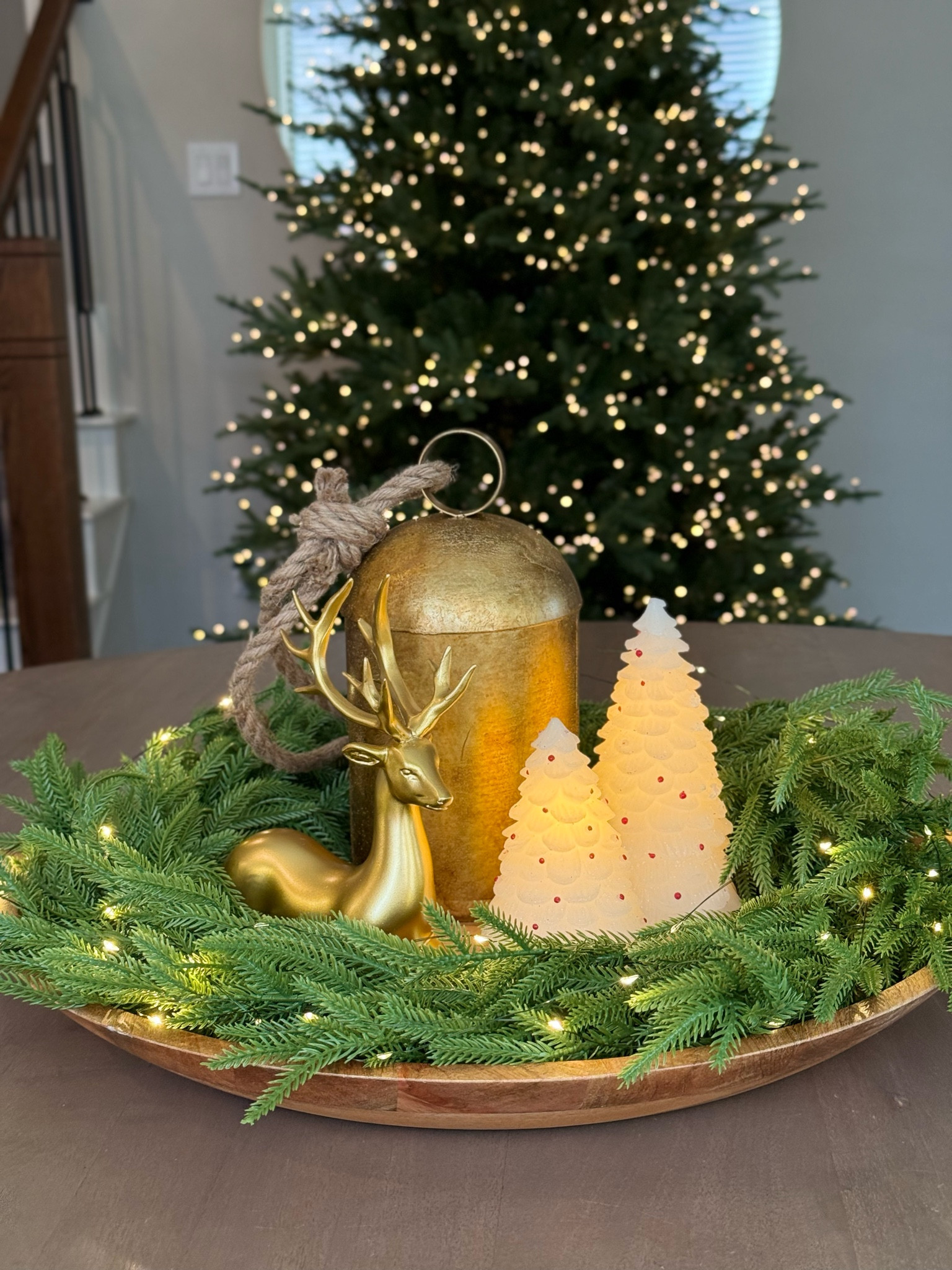 Easy christmas centerpiece idea! Took me about 5 minutes to put together and its so beautiful at night too!

Christmas decor, christmas wreath, centerpiece,
Home decor, christmas table

#LTKHoliday #LTKSeasonal #LTKHome