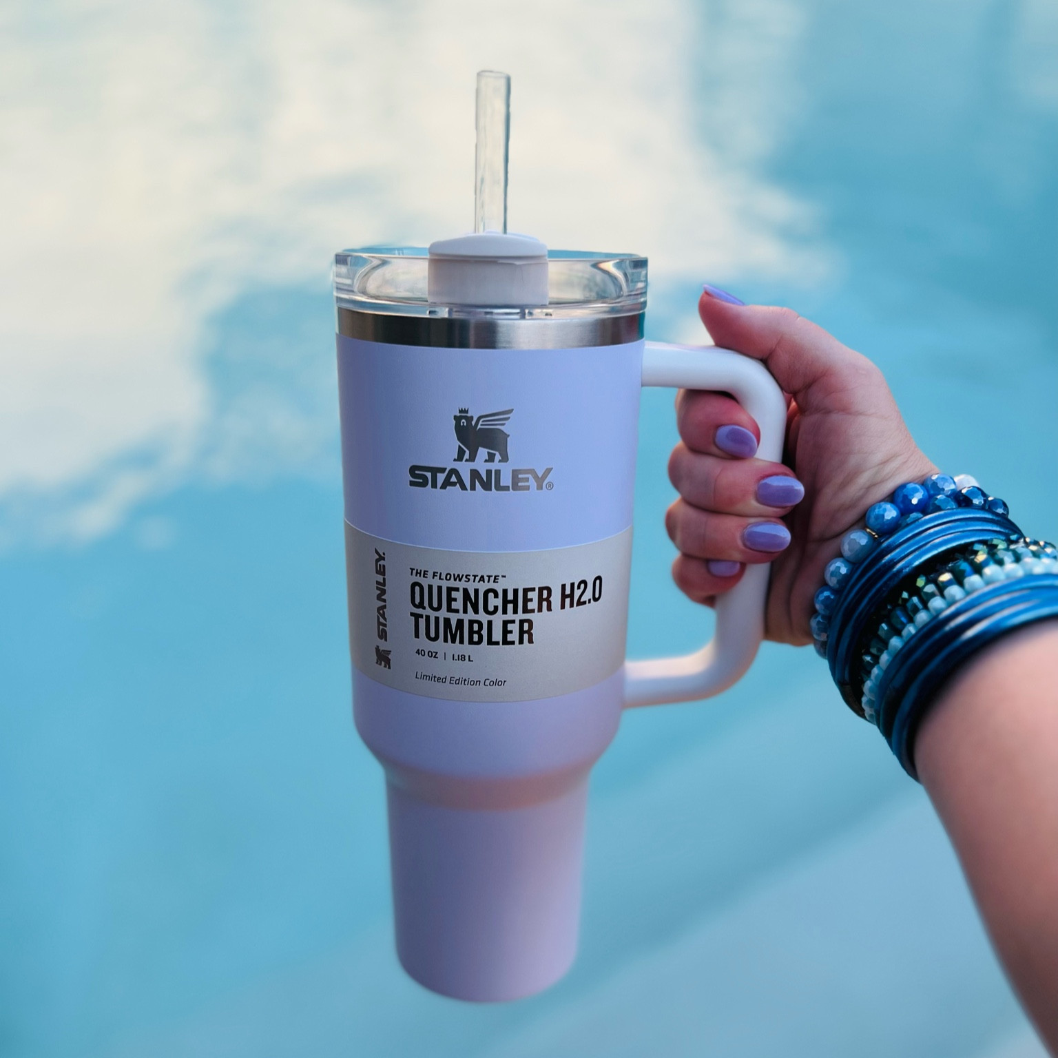 My favorite Stanley tumbler is back in stock at Target in my favorite shade, Wisteria. Love how it coordinates with my new BuDhaGirl from The Voyage Collection. 💜💙💜💙 

#swim #summerjewelry #stanleytumbler #target

#LTKunder100 #LTKunder50 #LTKhome