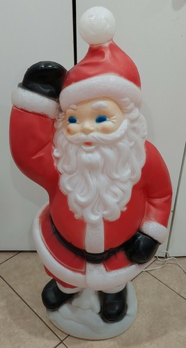 Vintage Blow Mold Lighted Waving Santa Empire 40 Inches Tall  | eBay | eBay US