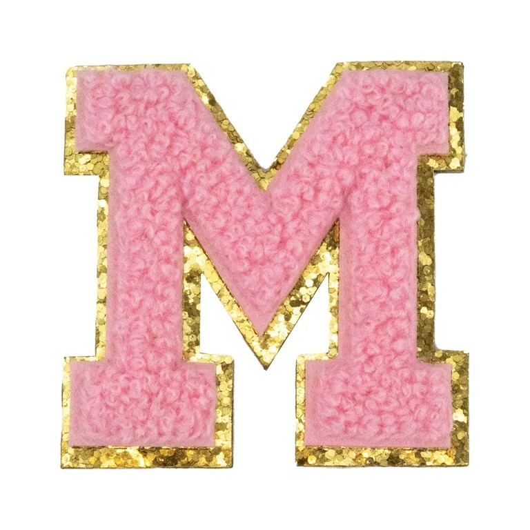 Hello Hobby Chenille M Pink Patch | Walmart (US)