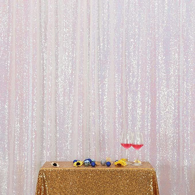 PartyDelight Iridescent 8FTx8FT Sequin Backdrop Photography and Photo Booth … | Amazon (US)