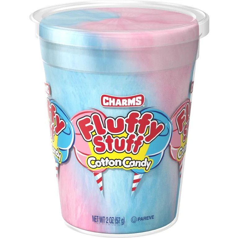 Fluffy Stuff Cotton Candy Assorted Flavor 2 oz. Tub. Peanut Free, Gluten Free | Walmart (US)
