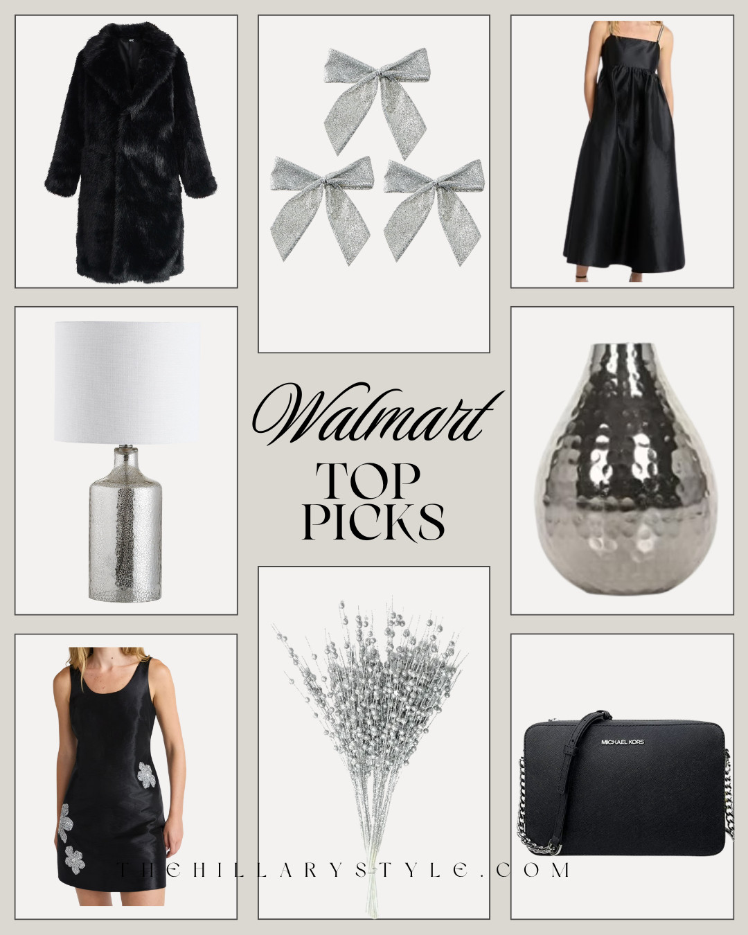 WALMART TOP PICKS 🤍✨
A curated mix of festive fashion and elegant home accents — statement coats, holiday-ready dresses, shimmering décor, and chic accessories that instantly elevate the season. Timeless, polished, and perfect for entertaining, gifting, or holiday nights out.
#walmartfinds #walmartfashion #walmarthome #thehillarystyle 

 #LTKGiftGuide #LTKHoliday #LTKSeasonal