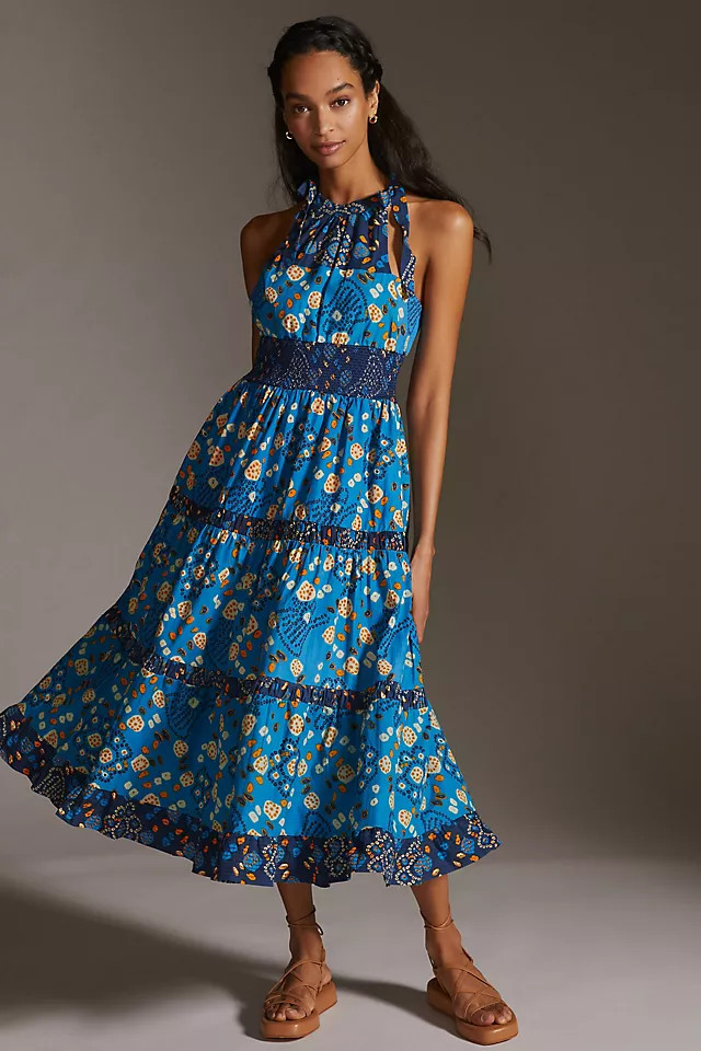 Love The Label Halter Printed Maxi Dress | Anthropologie (US)