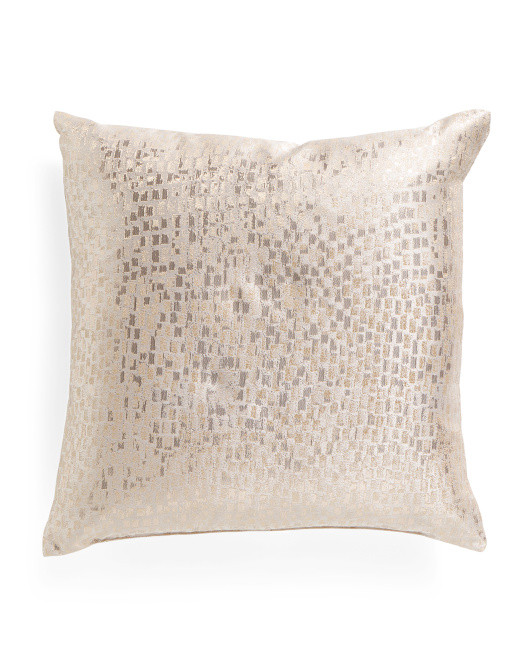 Made In Usa 22x22 Metallic Pillow | TJ Maxx
