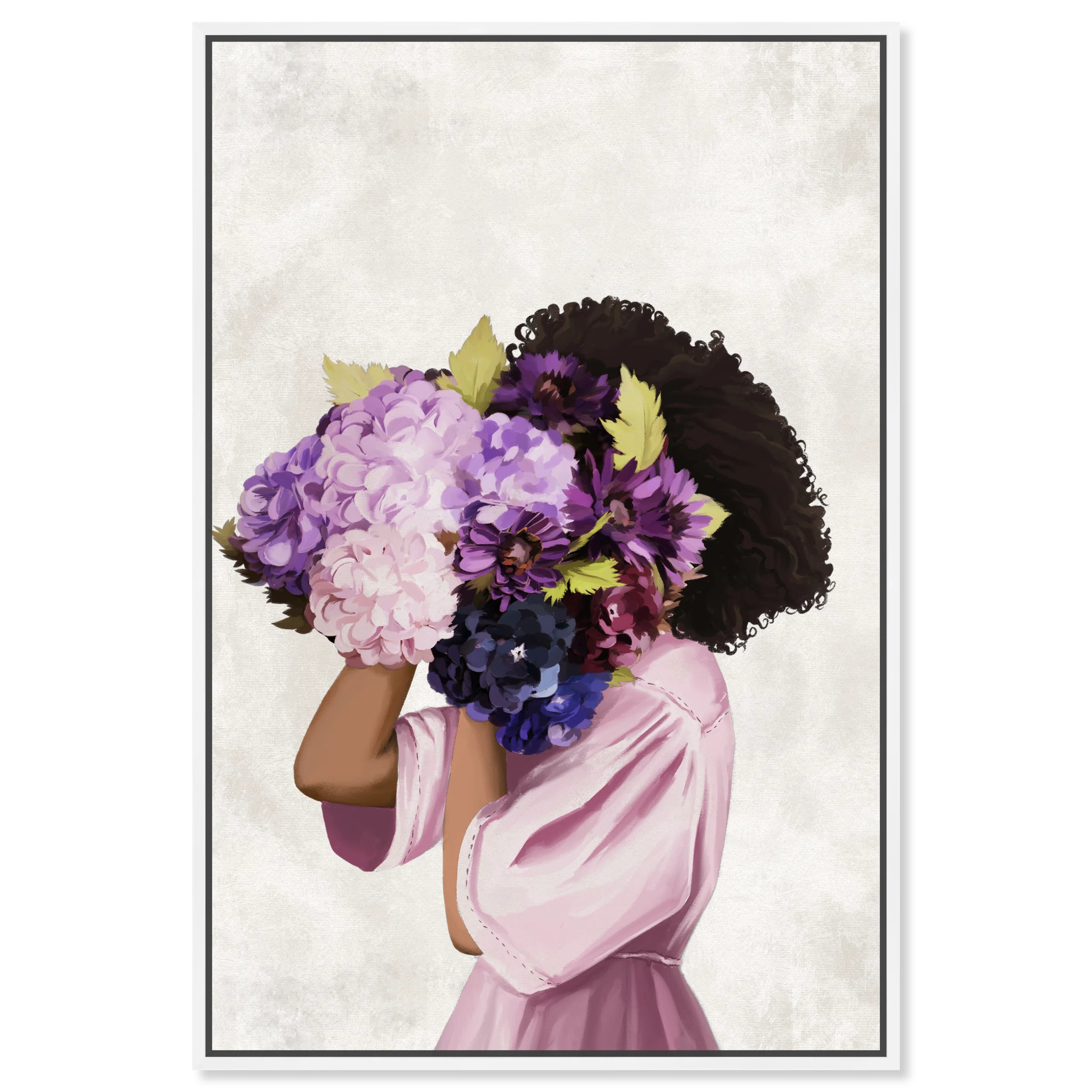 " Fashion And Glam Lavender Floral Beauty Fashion Lifestyle " Painting Print | Wayfair North America