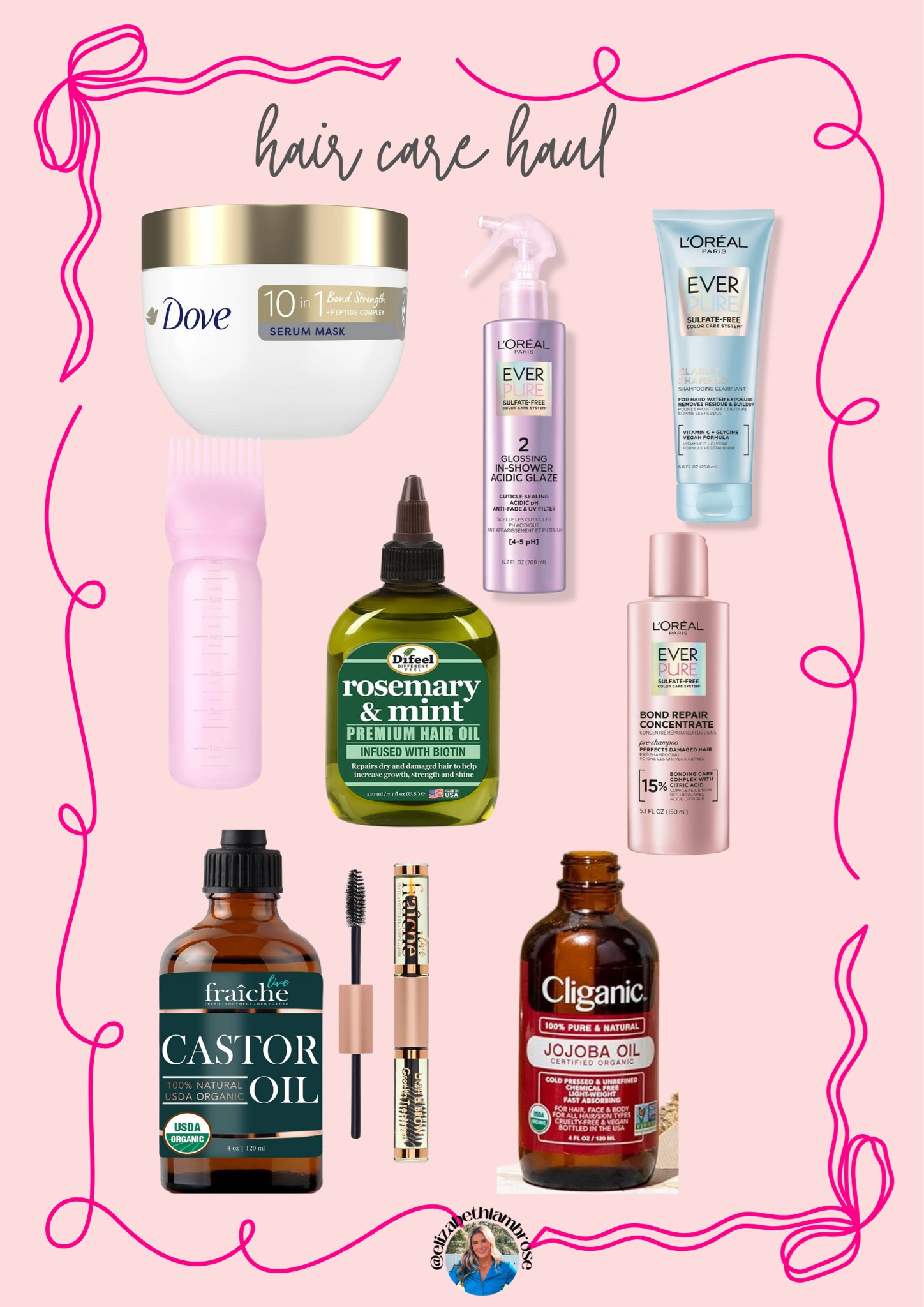 hopped on the tiktok hair care train!! 
purchased all of these so I can start hair oiling and repairing my hair! 
if you get anything, definitely get the dove hair mask!! it seriously makes my hair SO soft!! i’m obsessed!🩷



#LTKFindsUnder50 #LTKBeauty #LTKStyleTip