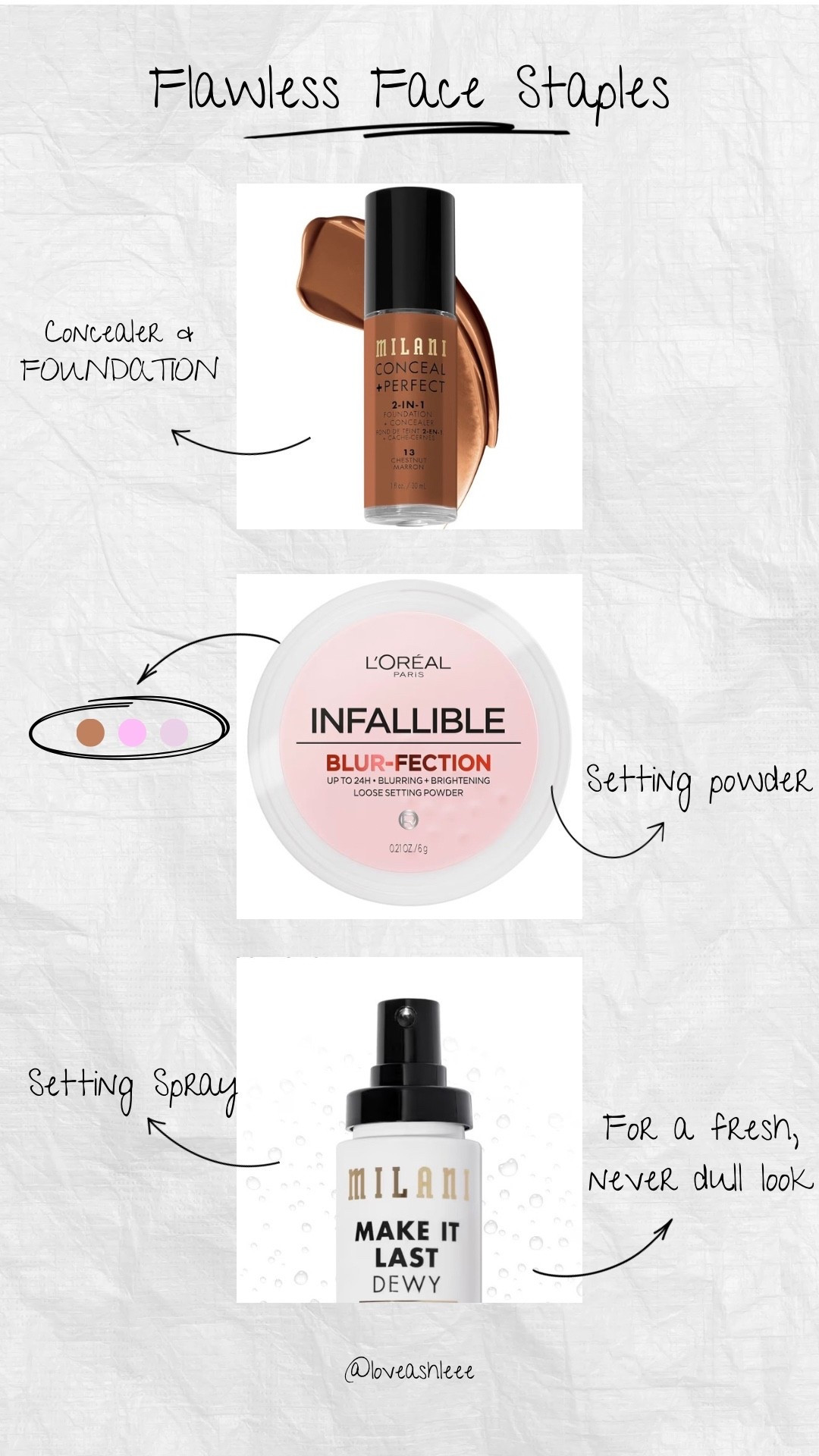 Flawless face staples! 