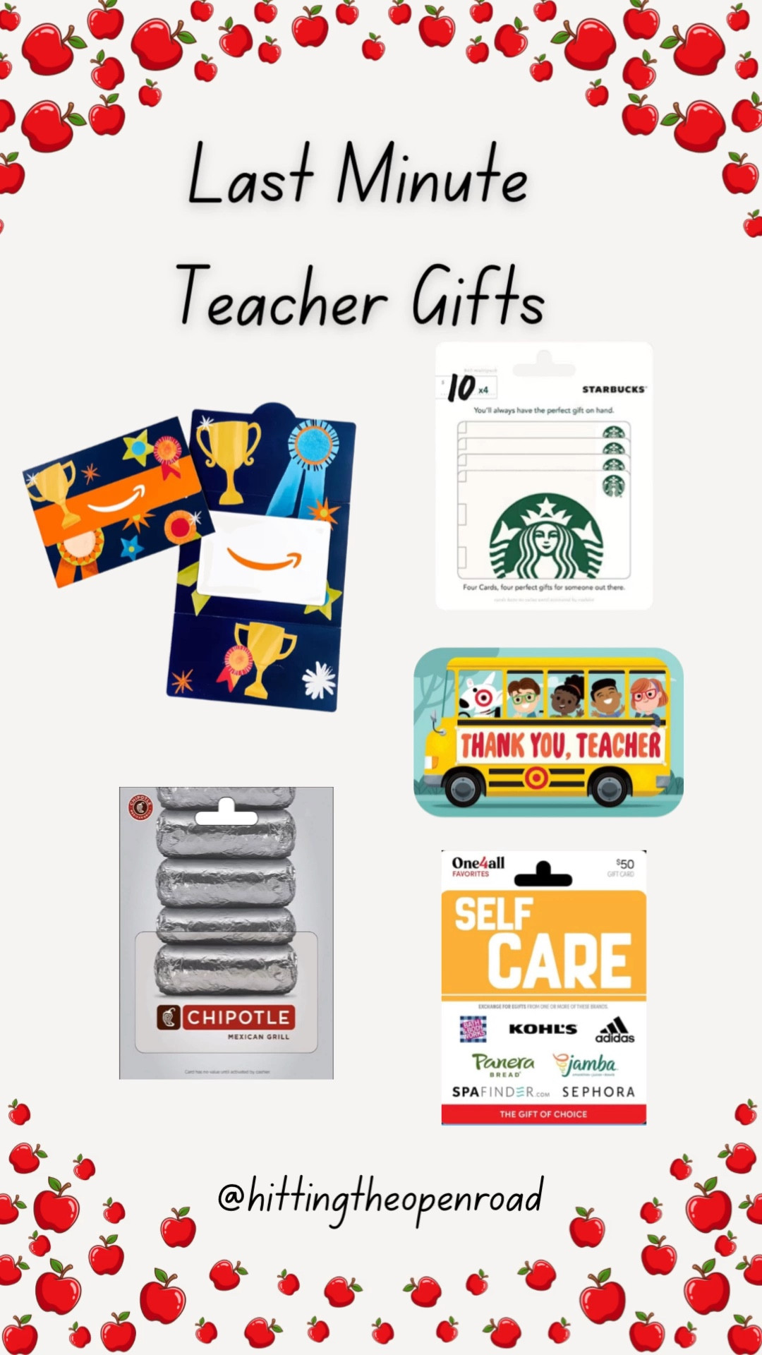 Did you know it's Teacher Appreciation Week? I'm sharing some last minute gift cards that could also be used as an end of the year gift. #teachergifts #teacherappreciation

#LTKKids #LTKmomlife