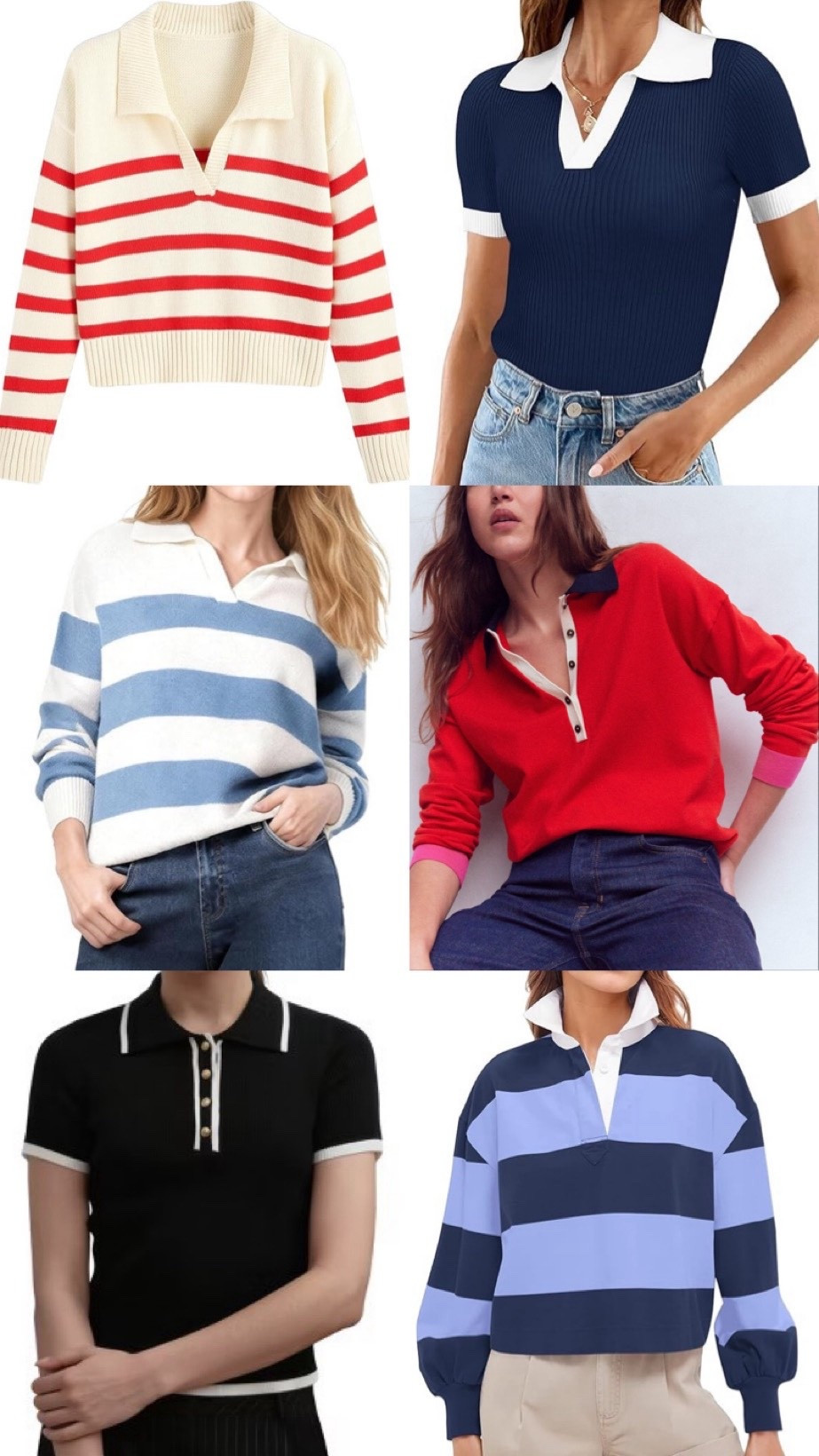 Preppy polo sweaters perfect for spring!  Stripe sweaters, spring sweaters 

#LTKFindsUnder50 #LTKootd #LTKFindsUnder100