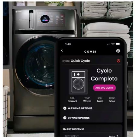 Coolest thing ever! Washer and dryer combo by GE!! What a space saver! And you control it on your phone! On sale over 900 off! #GEAppliances #washerdryer #july4thsale #appliancesale #homedepot #homedepotsale

#LTKfamily #LTKsalealert #LTKhome
