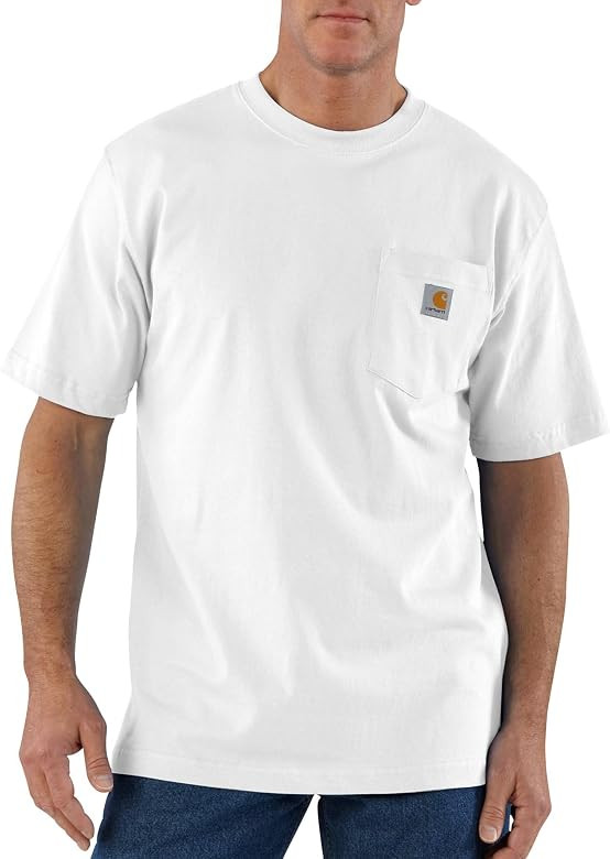 Carhartt Men's Loose Fit Heavyweight Short-Sleeve Pocket T-Shirt | Amazon (US)