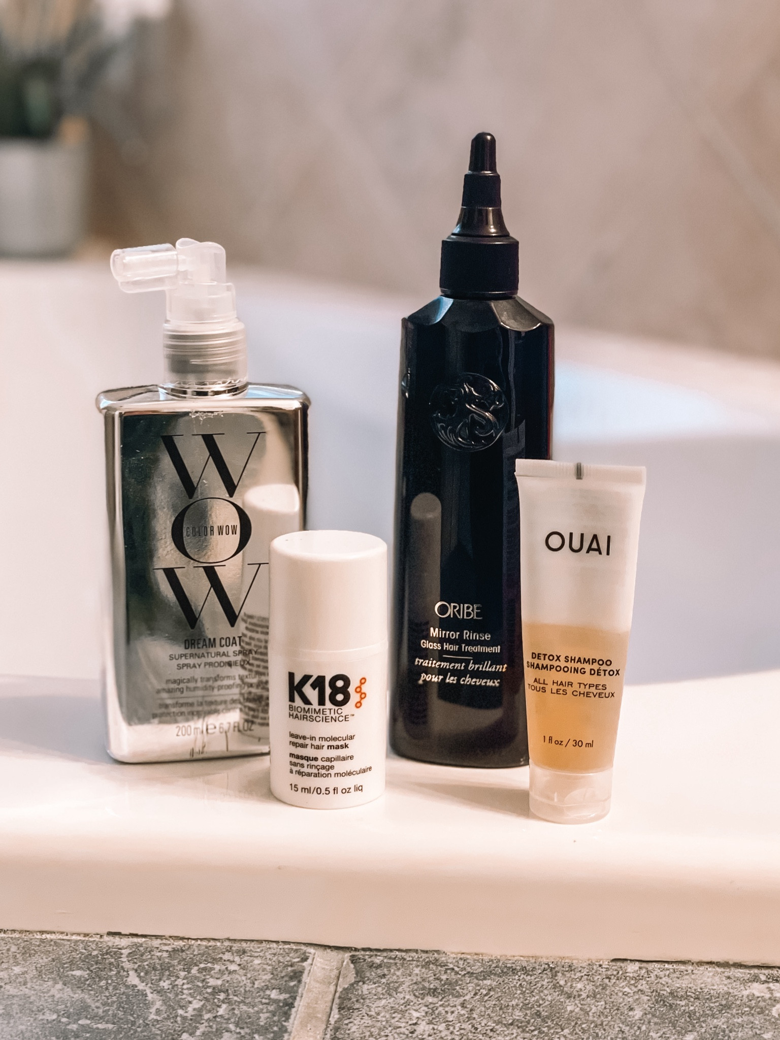 My recommendations for hair products to grab during the Sephora Savings Event. The Ouai Detox Shampoo does such a good job at removing buildup, the WOW helps protect the hair, the K18 has been helping my damaged hair become healthy again, and the Orbe Mirror Rinse leave your hair smooth and silky!

#LTKSaleAlert #LTKBeauty #LTKFindsUnder100
