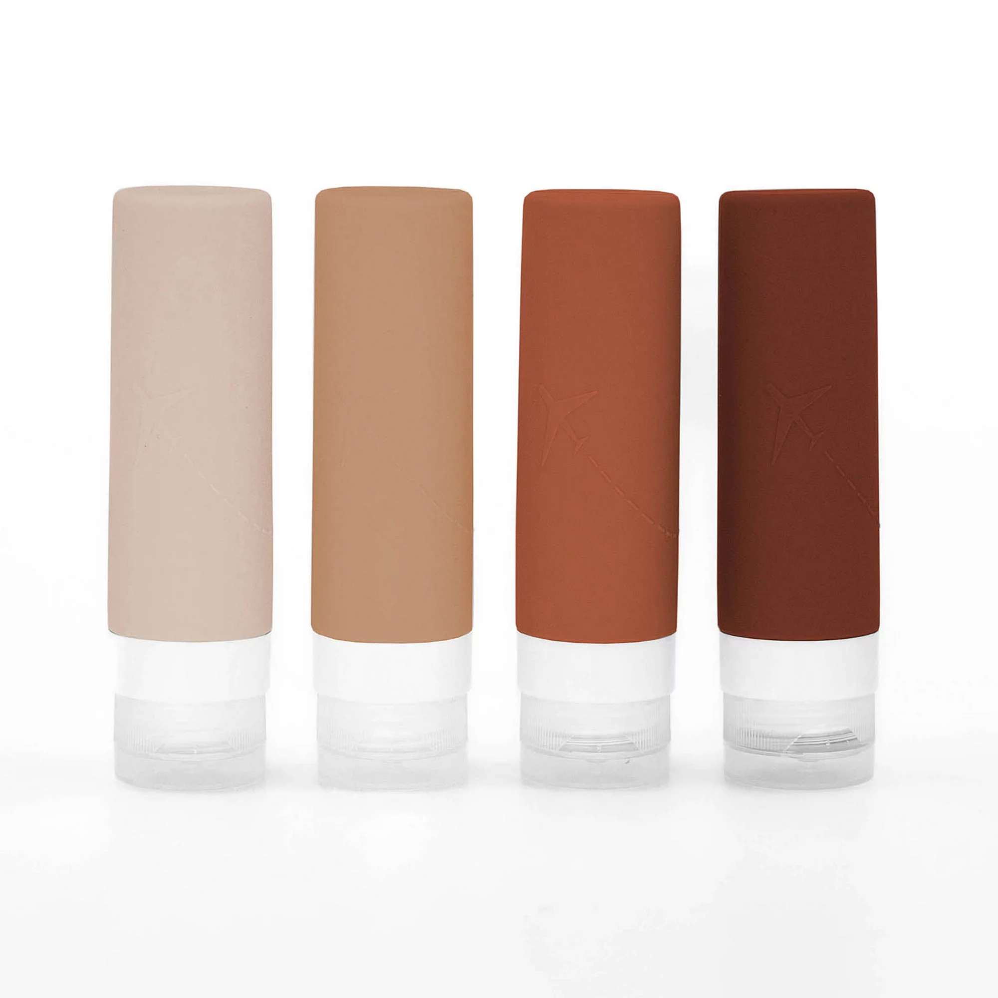 MYTAGALONGS Silicone 2.7 oz Carry-On Toiletry Travel Bottles 4-Piece Set | Kohl's