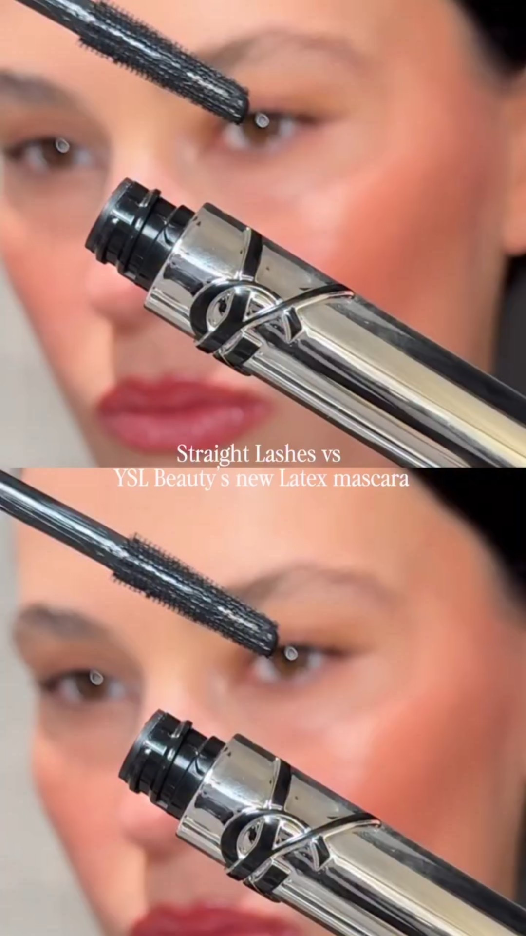 My lashes are naturally straight and stubborn and never hold a curl. This actually lifts from the root and stays soft, separated, and weightless all day.

Product: yslbeauty Lash Latex Mascara

#yslbeauty #giftedbyyslbeauty