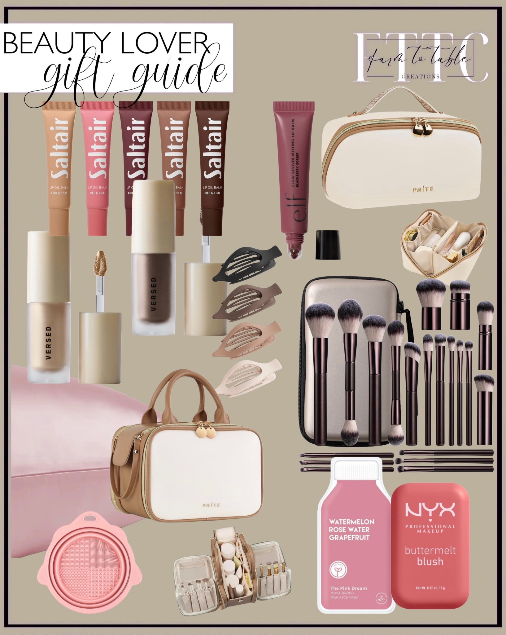 The Beauty Lover Gift Guide

Follow @farmtotablecreations on Instagram for more home + style finds.

This Beauty Lover Gift Guide is filled with my go-to Amazon and Target favorites — soft neutrals, clean formulas, and everyday essentials that make getting ready feel effortless. From hydrating lip oils and creamy blush to luxe makeup bags, brush sets, clips, and organizers, everything here is practical, giftable, and perfect for anyone who loves a soft glam look.

#amazon #target #amazonfinds #targetfinds #amazonbeauty #targetbeauty #beautygiftguide #holidaygiftguide #giftideasforher #makeupmusthaves #beautyessentials #neutralbeauty #stockingstuffers #affordablebeauty #beautyfavorites #ltkholiday #ltkbeauty #ltkhome #giftsforher #beautyedit

#LTKBeauty #LTKSaleAlert #LTKGiftGuide