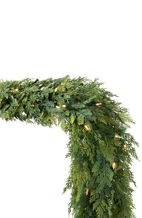Balsam Hill Outdoor Cedar Woods Garland in Green at Nordstrom | Nordstrom