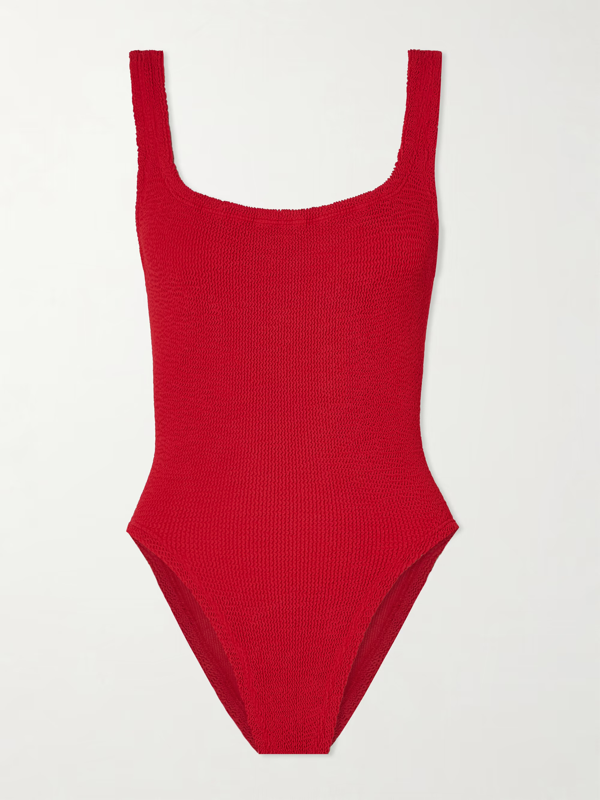 Square Neck seersucker swimsuit | NET-A-PORTER (US)