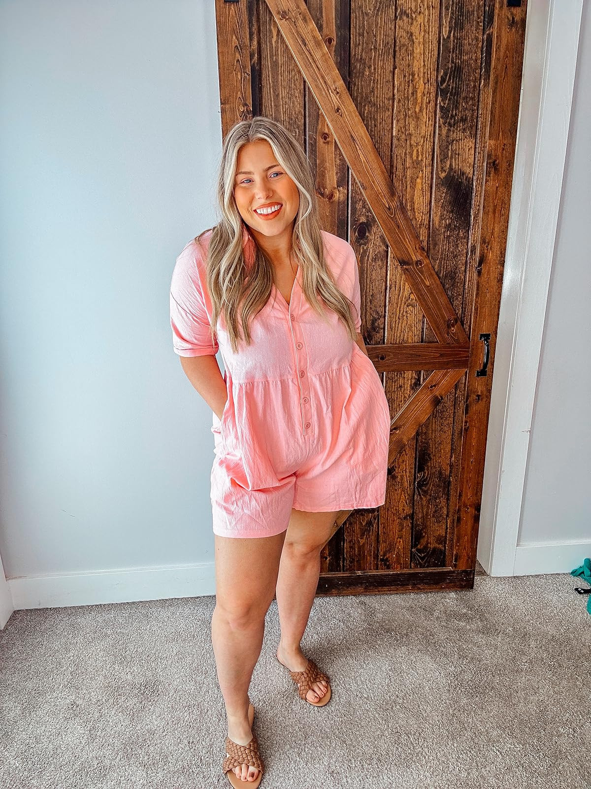 The cutest pink romper for summer 💕 easy, breezy + so comfy for everyday wear!

spring, summer, vacation, travel, amazon outfit, romper 

 #LTKootd #LTKSeasonal #LTKSaleAlert