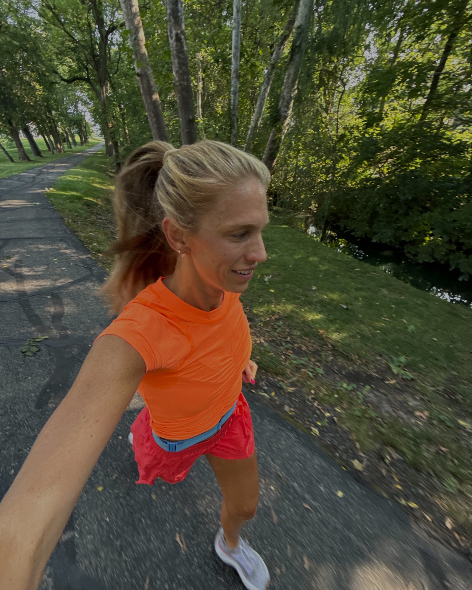 What I wore on my long run today. Wearing size mediums in everything. Which is my true size I love how breathable this workout tea is I have it in the long sleeve version as well. I have both my top and shorts and multiple colors because they fit and work so well with running.. shorts come in to inseam options. I have both and I love both and these are the 2 1/2 inch but I also love the 4 inch. @lululemon @fpmovement

#LTKmorningroutine #LTKfitnessgoals #LTKActive