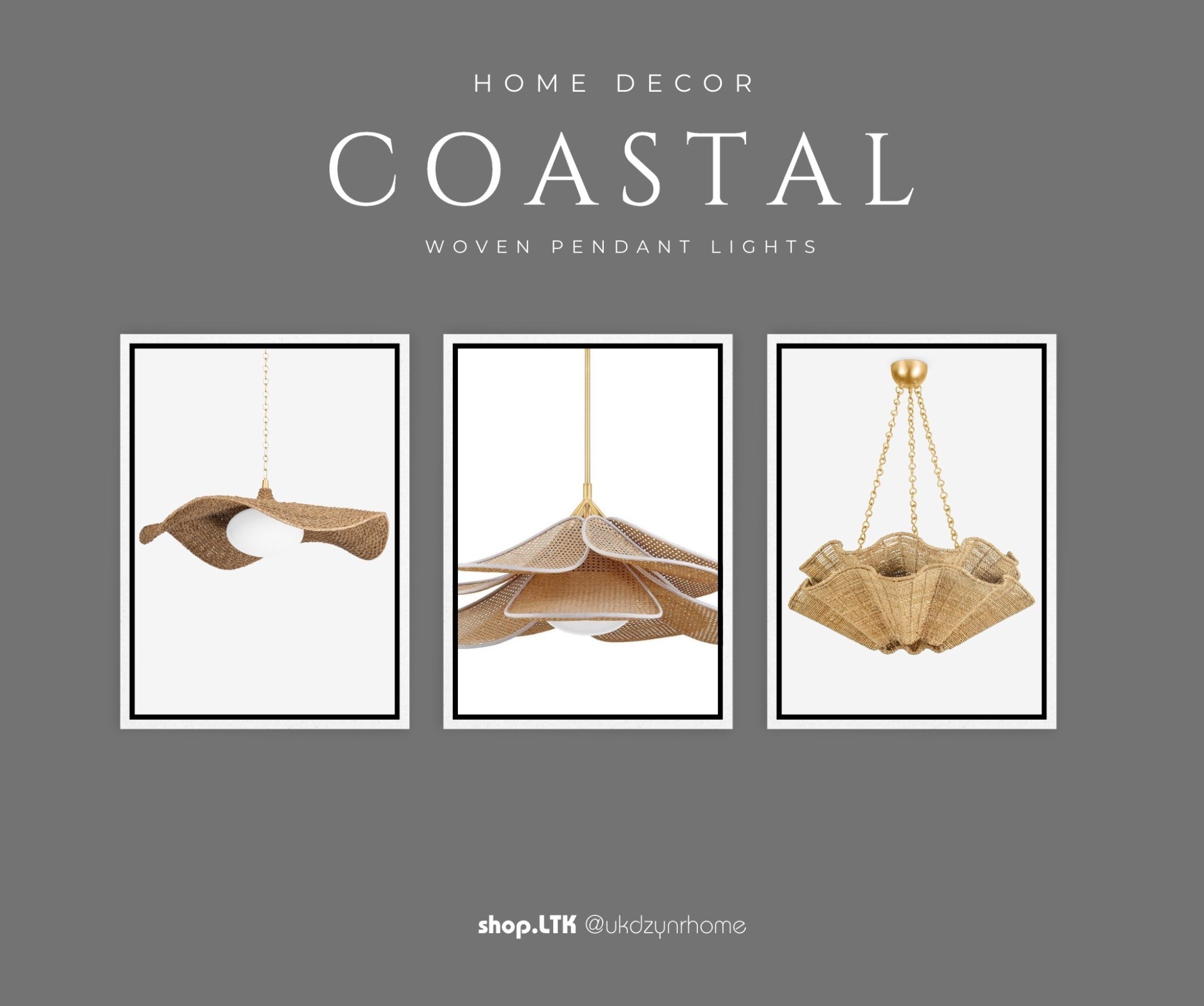 Home Decor | Coastal | Woven Pendant Lights 

#LTKHome
