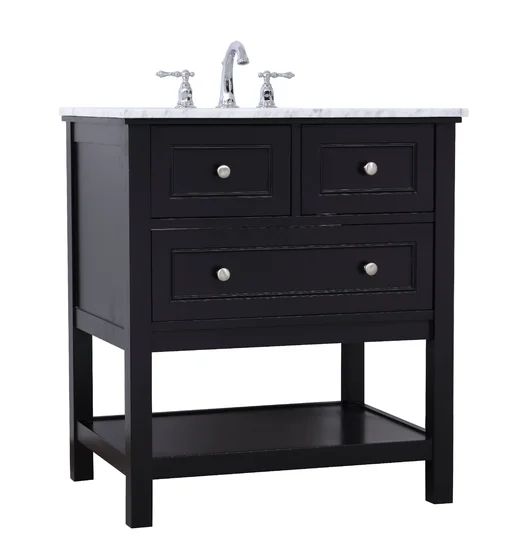 Elegant Lighting 30" Single Bathroom Vanity Set | Wayfair North America