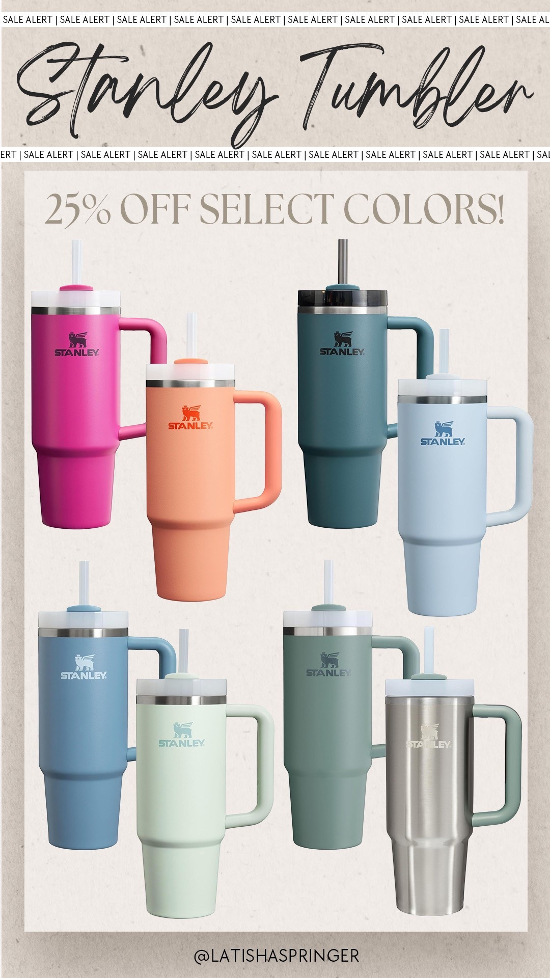 Found some pretty colored Stanley tumblers on sale! 25% off today! 

#stanley



#LTKFindsUnder50 #LTKSaleAlert #LTKWatchNow