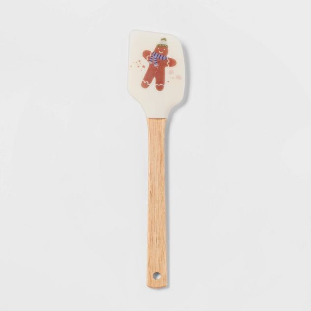 Silicone Gingerbread Man Spatula with Wood Handle - Wondershop&#8482; | Target