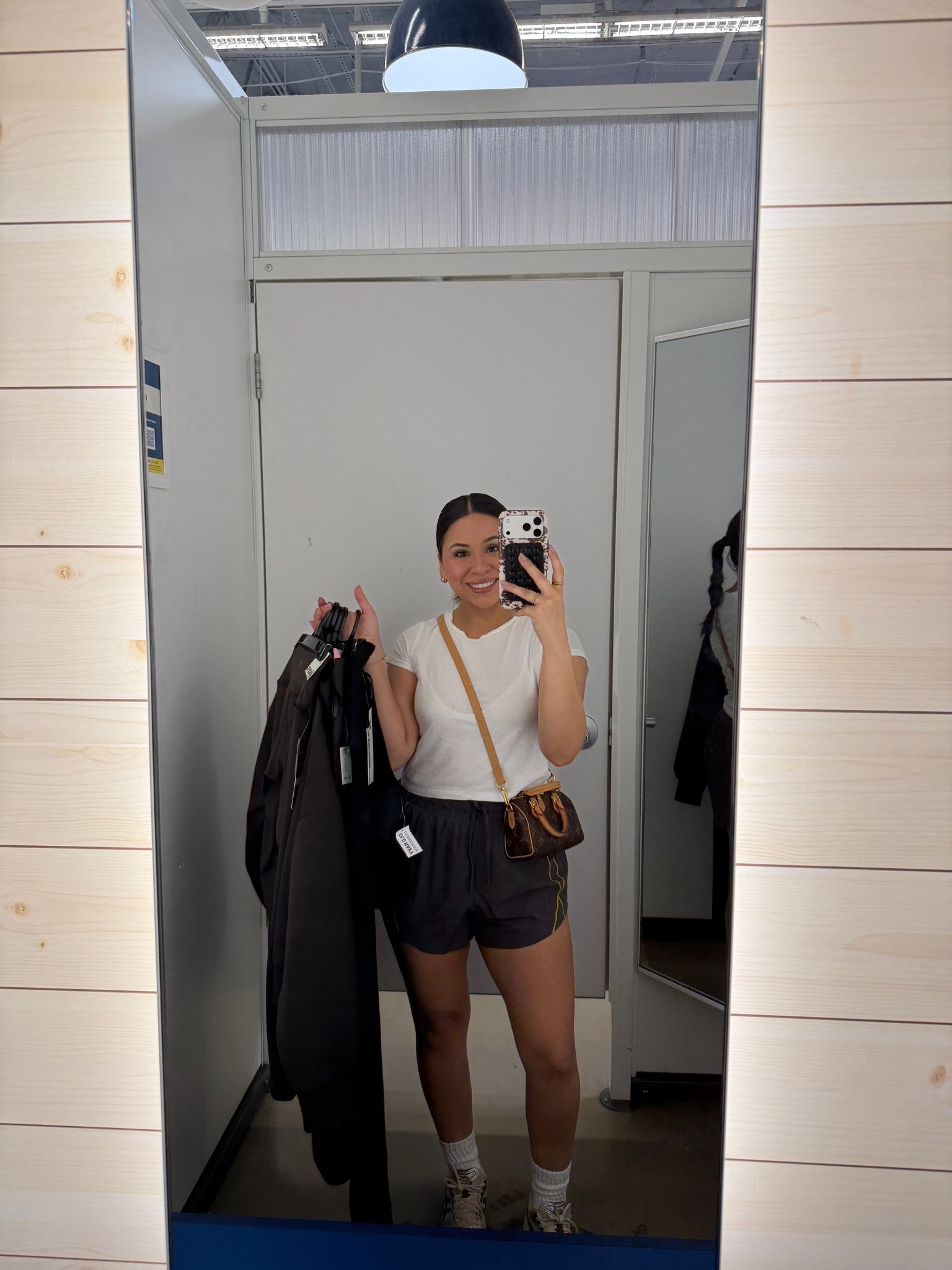 Tee: small
Shorts: medium 
Sneakers: 6.5 women 
White socks 
Nano speedy bag

#LTKgrwm #LTKootd #LTKActive