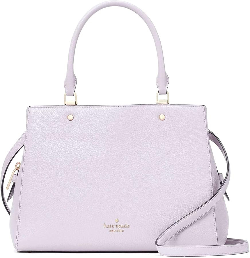 Kate Spade Leila Medium Triple Compartment Satchel Women's Leather Handbag | Amazon (US)