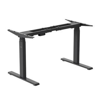 66 in. Dual-Motor, 3-Stage Electric Standing Desk Frame-Black | The Home Depot