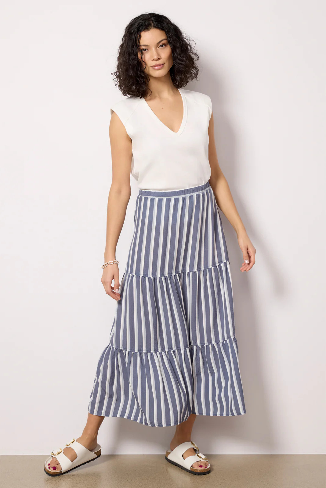 Cali Stripe Skirt | Evereve