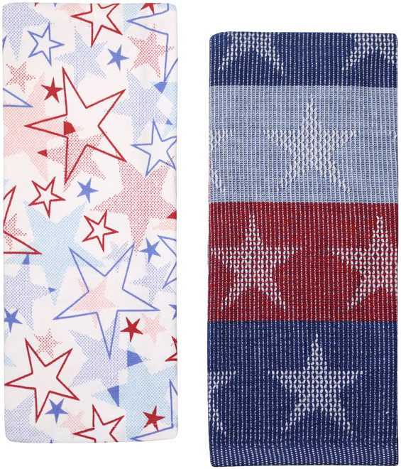 Celebrate Together™ Americana Star Terry Kitchen Towels 2-pk. | Kohl's