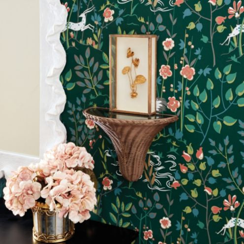 Wesley Rattan Woven Shelf | Ballard Designs, Inc.