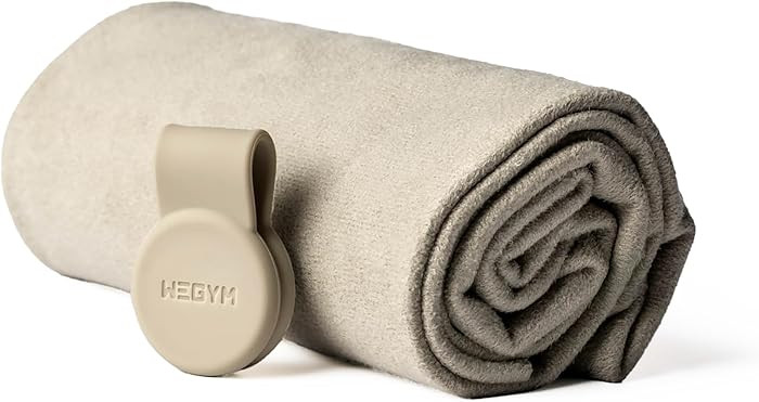 WeGym Suede Performance Towel with Magnetic Clip, Sandstone | Amazon (US)