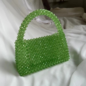 Crystal Bead Bag, Green Bead Bag, Bead Shoulder Bag, Women Bead Bag, Mother's Day Gift ,acrylic B... | Etsy (US)