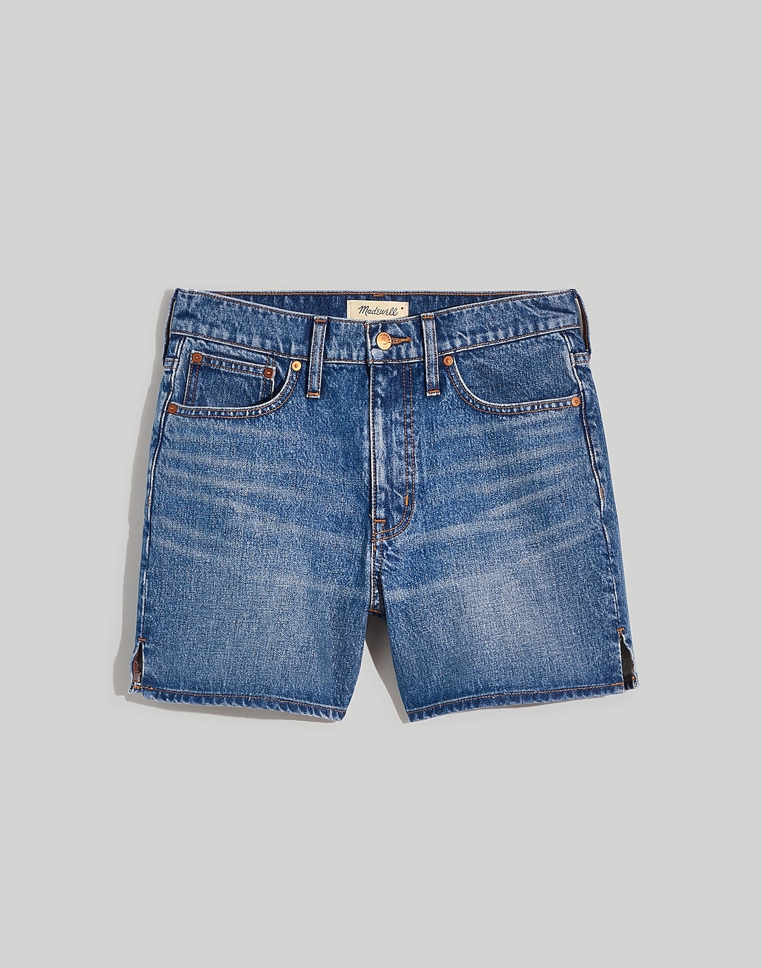 Relaxed Mid-Length Denim Shorts in Brockport Wash | Madewell