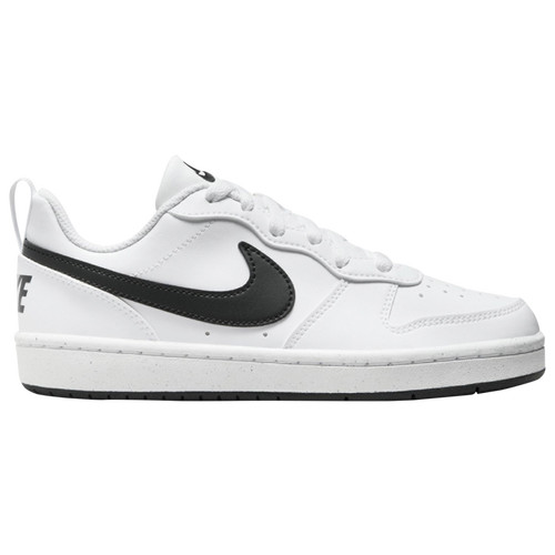 Nike Boys Nike Court Borough Low Recraft - Boys' Grade School Basketball Shoes Black/White Size 6.0 | Champs Sports