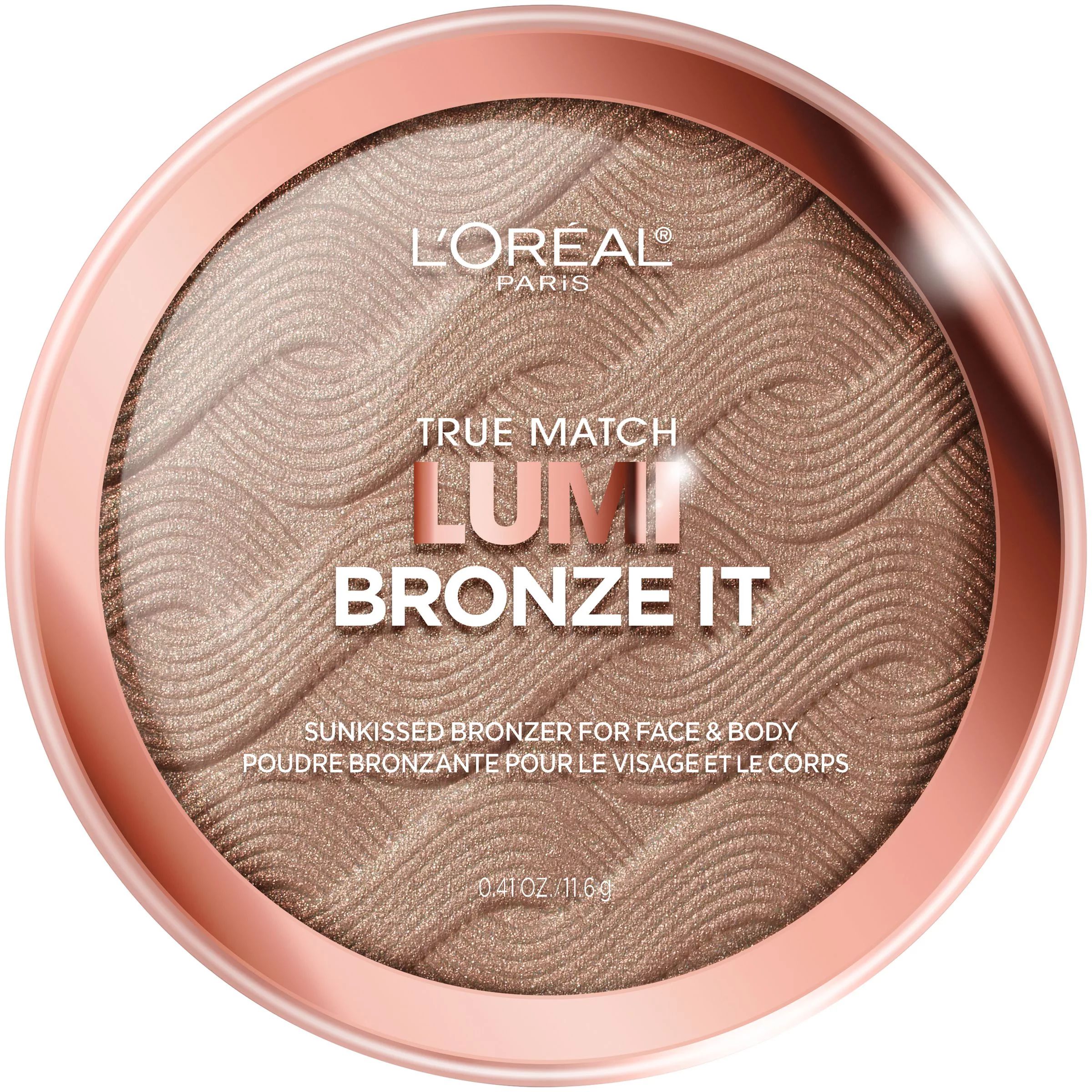 L'Oreal Paris True Match Lumi Bronze It Bronzer For Face and Body, Deep, 0.41 oz - Walmart.com | Walmart (US)