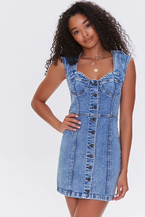 Bodycon Denim Mini Dress | Forever 21 (US)