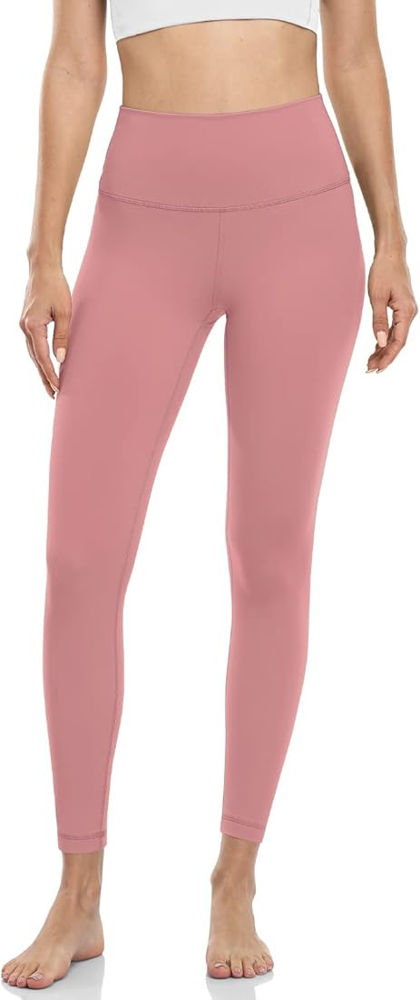 HeyNuts Pure&Plain 7/8 Athletic Leggings for Women, Buttery Soft Tummy Control Workout Pants 25'' | Amazon (US)