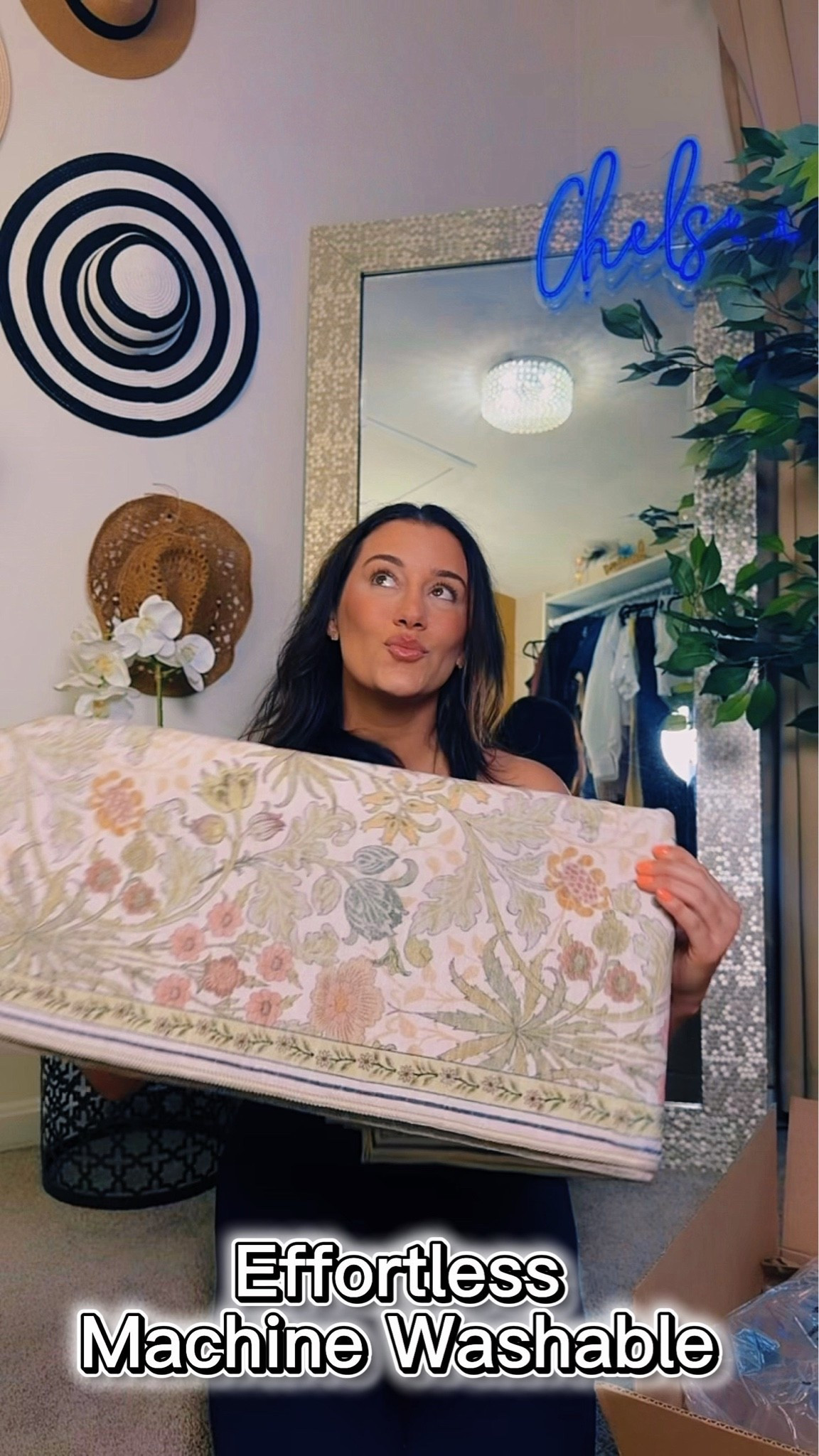 Say hello to my new favorite home upgrade! 🌸✨ 

Living in a busy house means everything has to be functional, so when I found this stunning floral runner that is 100% machine washable? Immediate add to cart. It gives that perfect neutral, effortless vibe but without any of the stress of spills or muddy paws. 🐾

#LTKHome