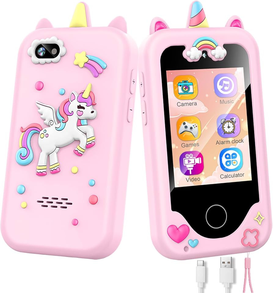 Kids Smart Phone for Girls, Christmas Birthday Gifts for Girls Age 3-10,Kids Toys Cell Phone, Tod... | Amazon (US)