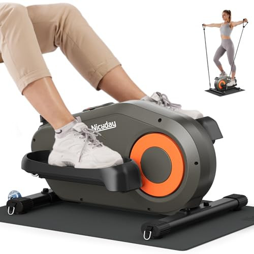 Niceday 2-in-1 Under Desk Elliptical, Ellipse Leg Exerciser with 16 Resistance Levels, 12.2IN Stride, Seated/Stand, Manual, Quiet, Foot Pedal Exerciser, Ideal for Seniors. | Amazon (US)