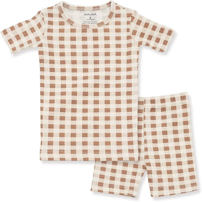AVAUMA Baby Boys Girls Pajama Set 6M-7T Kids Cute Toddler Snug fit Pattern Design Pjs Cotton Slee... | Amazon (US)
