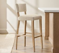 Payson Upholstered Stool | Pottery Barn (US)