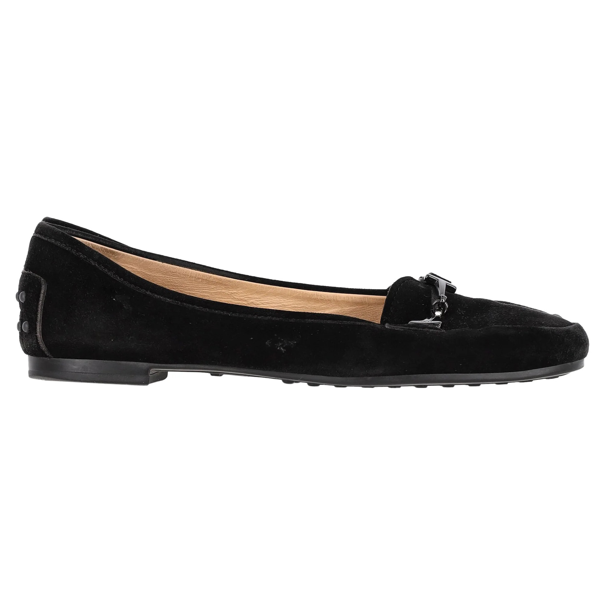 Tod's Loafers in Black Suede | Shop Simon