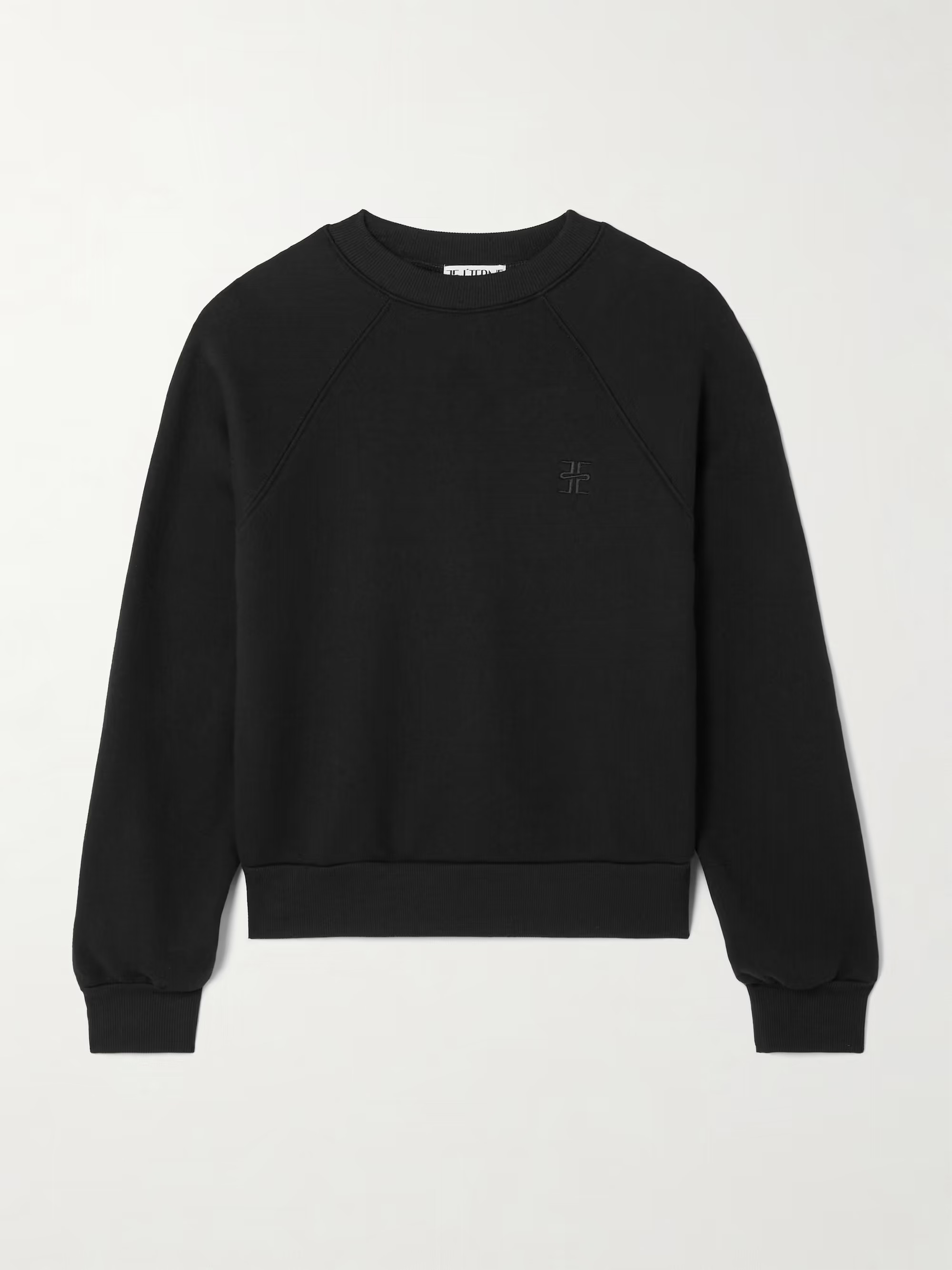 Embroidered cotton and modal-blend jersey sweatshirt | NET-A-PORTER (UK & EU)