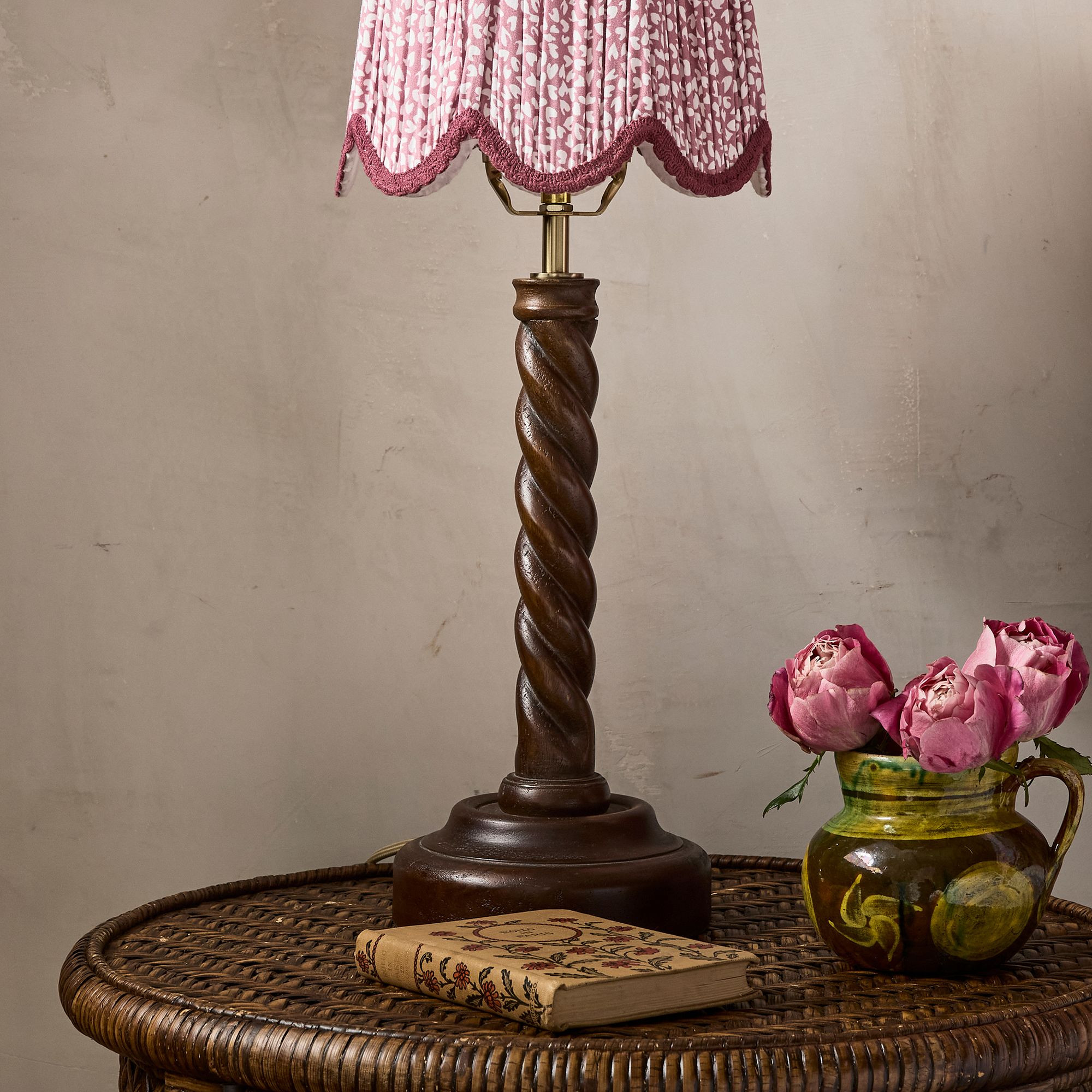 Perry Barley Twist Lamp Base, Medium | GreenRow